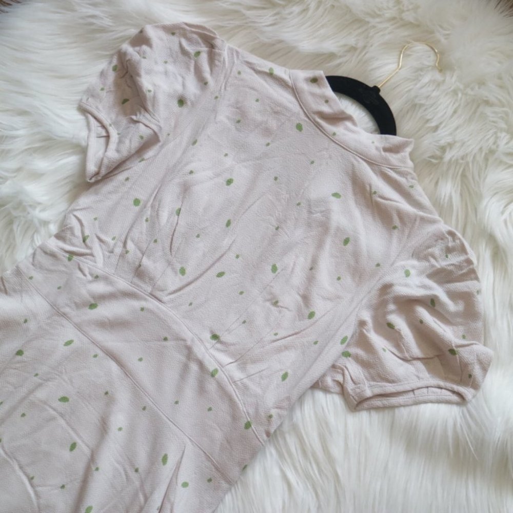 NWT Free People Ivory Abbie Print Boho Fit and Flare Mini Dress Size 4 - Picture 6 of 9